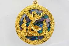 10K GOLD PANNER PENDANT - Photo 2