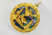 10K GOLD PANNER PENDANT - Photo 3