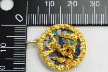 10K GOLD PANNER PENDANT - Photo 8