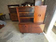 Free delivery antique Vintage Wooden China Cabinet