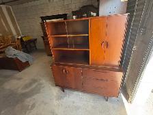 Free delivery antique Vintage Wooden China Cabinet - Photo 3