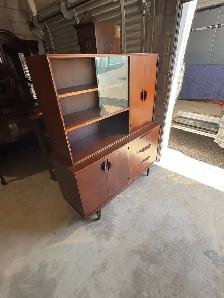 Free delivery antique Vintage Wooden China Cabinet - Photo 8