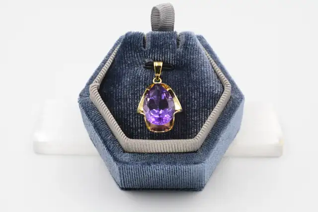 14K AMETHYST PENDANT