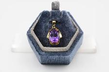 14K AMETHYST PENDANT