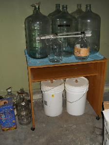 Homemade Wine making equipment