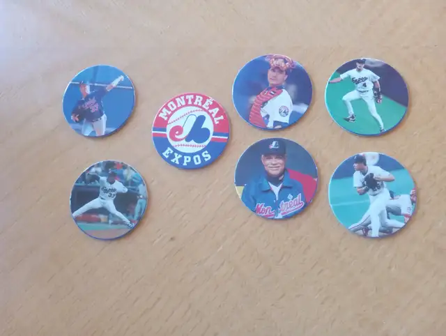Carte Baseball 7 Pogs Expos de Montréa 1996 (080626-742)