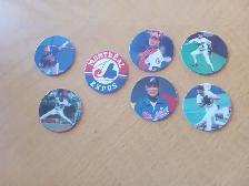 Carte Baseball 7 Pogs Expos de Montréa 1996 (080626-742)
