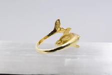 14K DOLPHIN RING - Photo 4