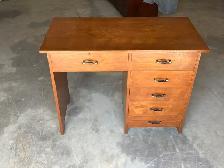Free delivery antique Vintage Wooden Desk with Drawers
