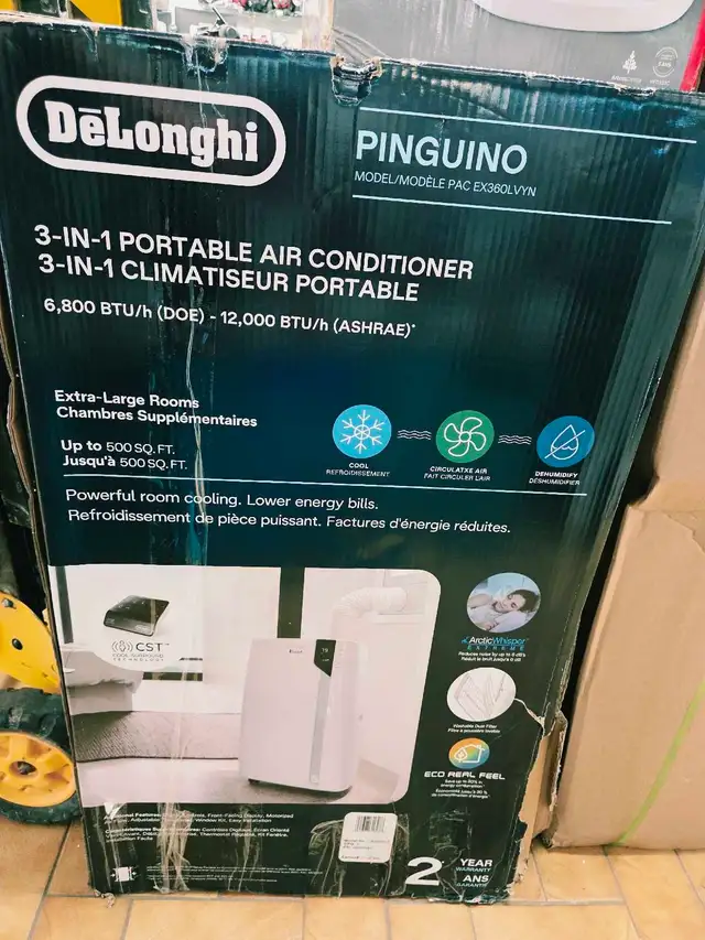 Climatiseur portatif 12500 BTU