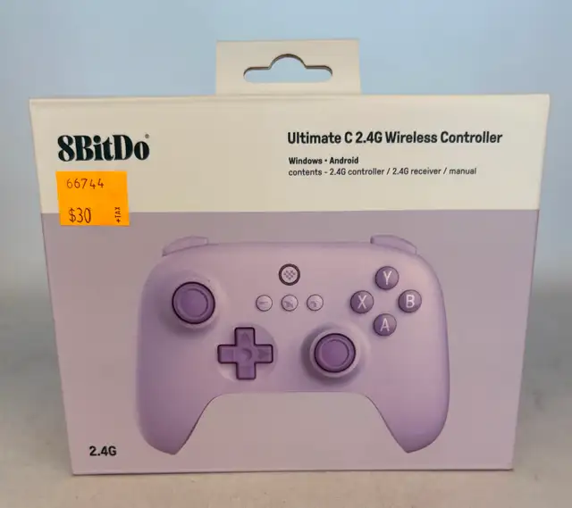NEW 8BitDo Lavender Ultimate C 2.4g Wireless Gaming Controller