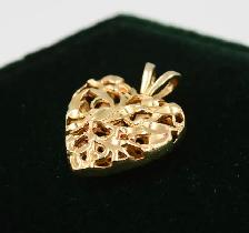 10K OPENWORK HEART PENDANT - Photo 3