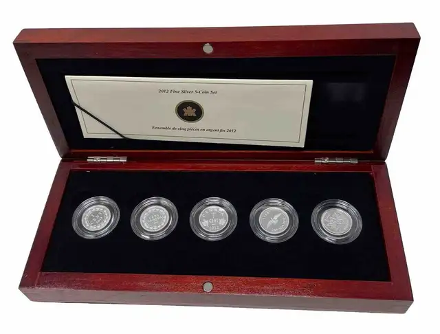 2012 Farewell to the Penny .9999 silver 5 coins set