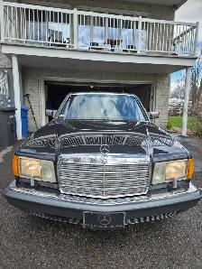 auto vintage mercedez benz 1991