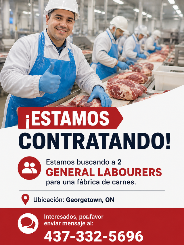 Looking for a General Labour (Male) – Georgetown, ON