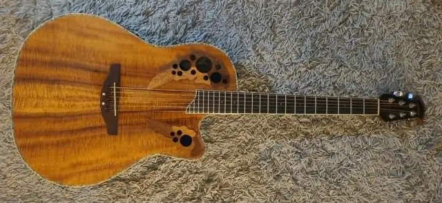 Ovation KOA Wood Top, Celebrity CC44, Electric/Acoustic Guitar