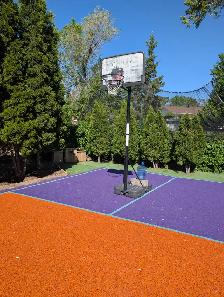 Basket ball net and stand