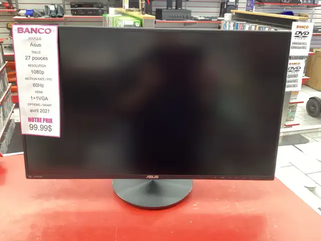 moniteur ordinateur Asus 27 po