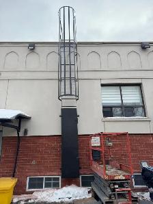 Fixed Roof Access Ladders Installation, Bollards - Photo 2