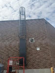 Fixed Roof Access Ladders Installation, Bollards - Photo 8