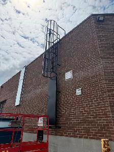 Fixed Roof Access Ladders Installation, Bollards - Photo 9