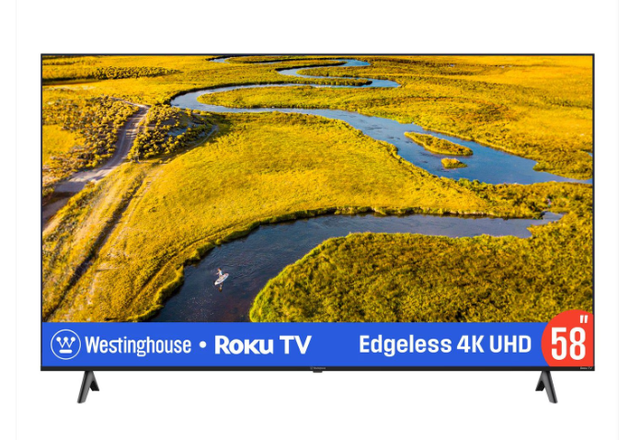 Westinghouse 58″ Edgeless 4K UHD Roku TV (WR58UC4404)