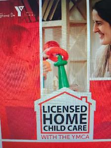 YMCA home daycare, supply/on call, ECE