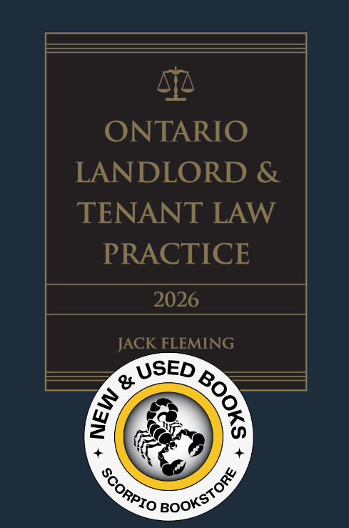 Ontario Landlord & Tenant Law Practice 2026 9780433537489