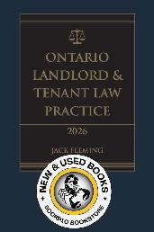 Ontario Landlord & Tenant Law Practice 2026 9780433537489