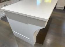 Simple Plain White Quartz Countertop