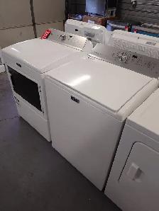 Maytag '27' White Top Load Commercial Washer / Dryer Set on Sale - Photo 3