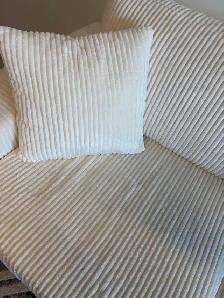 White Love Seat Couch For Sale - Photo 6