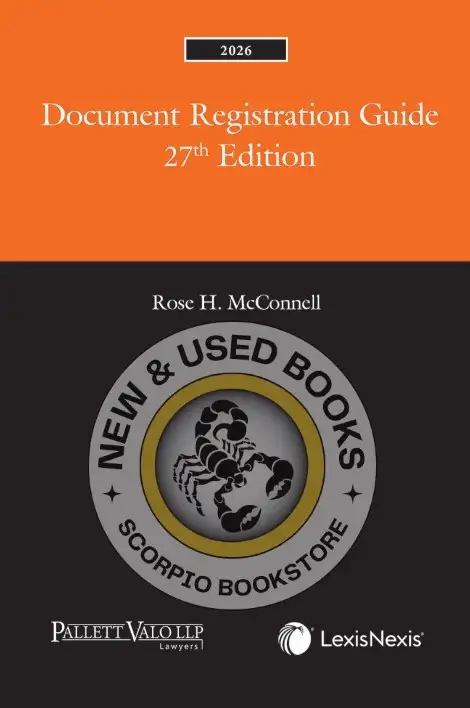 Document Registration Guide 27th Edition 2026 9780433537892