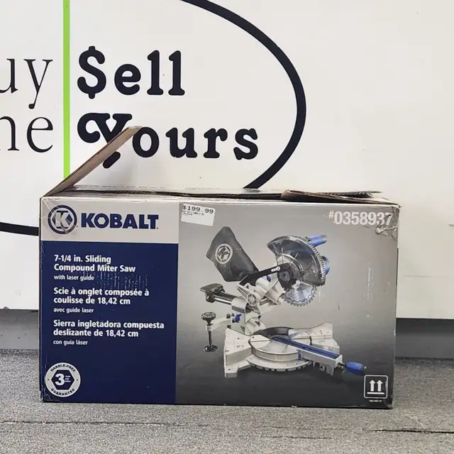 Kobalt Single Bevel Sliding Compound Corded Miter Saw