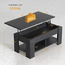 NOBLEWELL Lift-Top Coffee Table with Hidden Storage - Photo 3