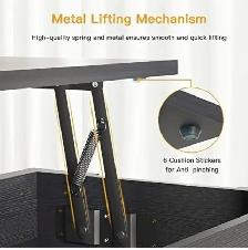 NOBLEWELL Lift-Top Coffee Table with Hidden Storage - Photo 5