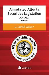Annotated Alberta Securities Legislation 2026 9780433536833
