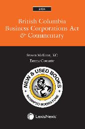 British Columbia Business Corporations Act 2026 9780433536673