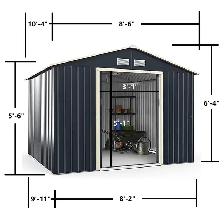 10x8 Metal Garden Shed - Relyard Outdoor Storage - Photo 2