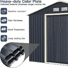 10x8 Metal Garden Shed - Relyard Outdoor Storage - Photo 7