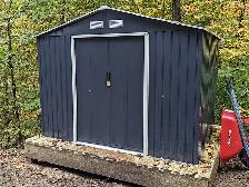 Relyard - 8x8 Metal Outdoor Garden Shed
