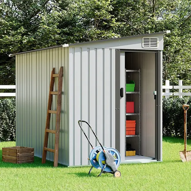 5x7 Metal Garden Shed - Relyard Outdoor Storage