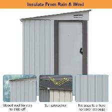 5x7 Metal Garden Shed - Relyard Outdoor Storage - Photo 7
