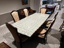Luxurious Dining Table Set | Custom Glass Top - Photo 3