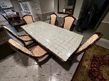 Luxurious Dining Table Set | Custom Glass Top - Photo 5
