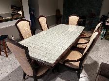 Luxurious Dining Table Set | Custom Glass Top - Photo 6