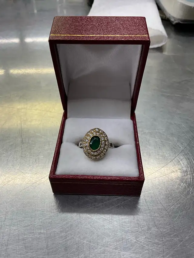 Bague en or et argent