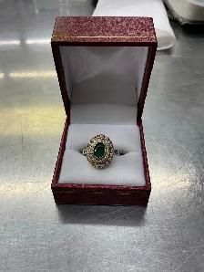 Bague en or et argent