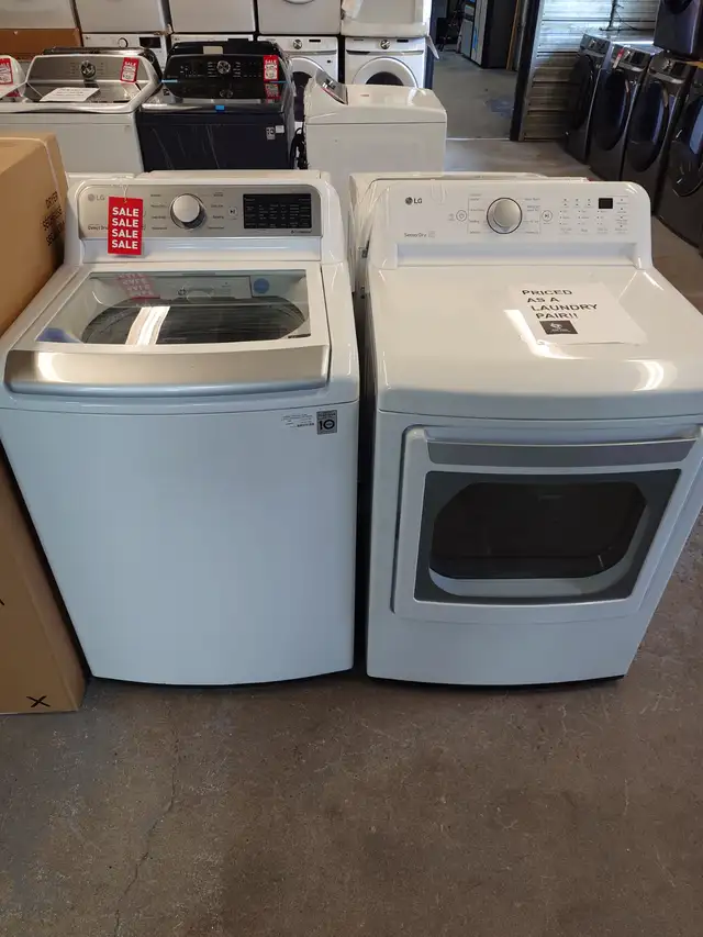 LG '27' White Top Load Washer / Dryer Set on Sale‼️