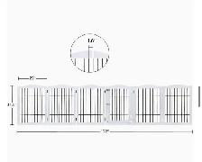 Extra-Wide 6-Panel Freestanding Pet Gate & Playpen - Photo 4